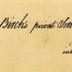 Two lines of manuscript text