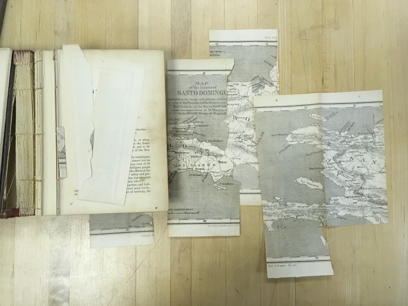 Damaged Map from Samuel Hazard, Santo Domingo, Past and Present: With a Glance at Hayti (New York, 1873).