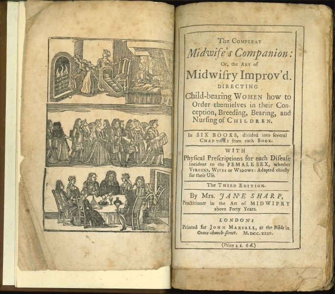 Jane Sharp’s The Compleat Midwife’s Companion, or, The Art of Midwifry Improv’d