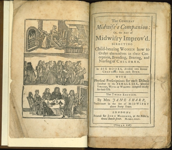 Jane Sharp’s The Compleat Midwife’s Companion, or, The Art of Midwifry Improv’d