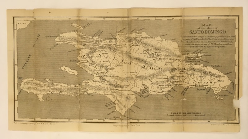 Repaired Map from Samuel Hazard, Santo Domingo, Past and Present: With a Glance at Hayti (New York, 1873).