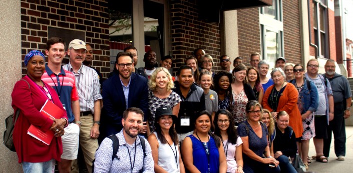 Teacher Seminar Group in front of the Library Company