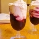 Claret with whipped syllabub