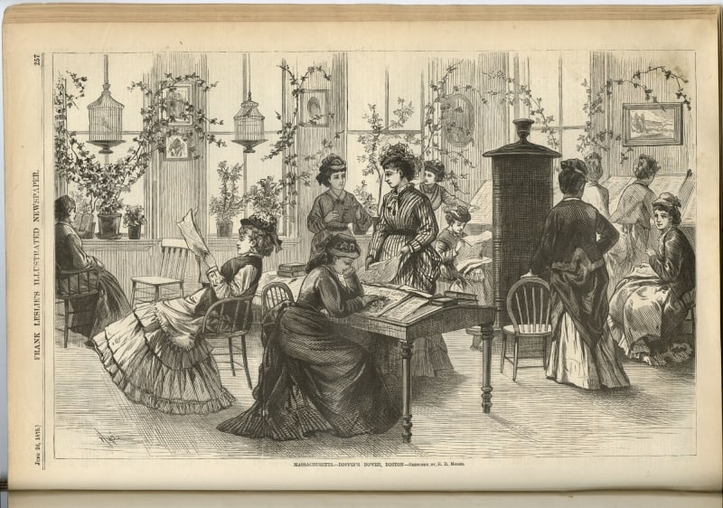 Illustration [or Illustrations] from an article on Boffin’s Bower, Frank Leslie’s Illustrated Newspaper 26 June, 1875.