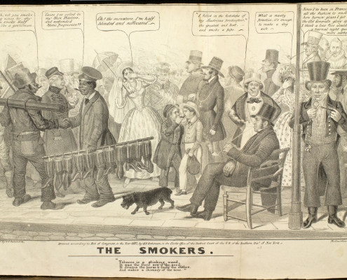 Edward Williams Clay, The Smokers (New York: H. R. Robinson, 1837). Lithograph.