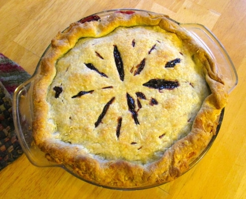 Finished cherry pie