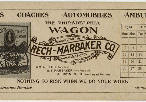 The Philadelphia Wagon Manufactured by Rech-Marbaker Co. Girard Ave & 8th St. Philadelphia Pa. ([Philadelphia], 1913).