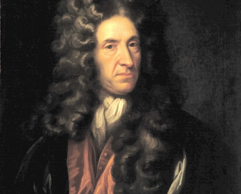 Portrait of Daniel Defoe in the style of Sir Godfrey Kneller