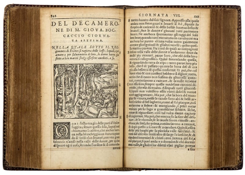 1555 Lyon edition of the Decameron