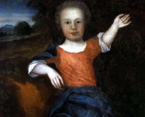 Posthumous oil portrait of Francis Folger Franklin.