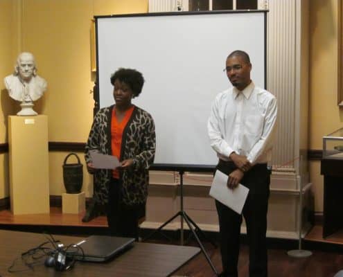 Mellon Scholars Jalyn Gordon and Shayne McGregor