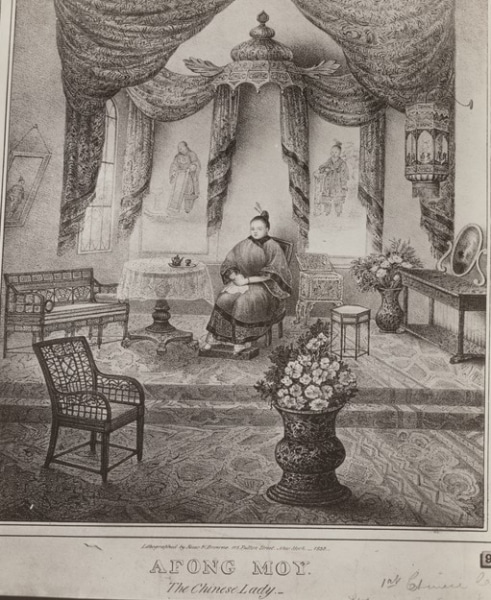 Afong Moy, the Chinese Lady. New York: Risso & Browne, 1835. Courtesy of the Miriam and Ira D. Wallach Print Collection, New York Public Library. Afong Moy, the Chinese Lady. New York: Risso & Browne, 1835. Courtesy of the Miriam and Ira D. Wallach Print Collection, New York Public Library.