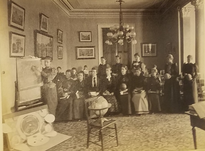 Pages 16 in Ida F. Drew, Ogontz School for Girls Photograph Album (Philadelphia, 1892-1893). Albumen prints.