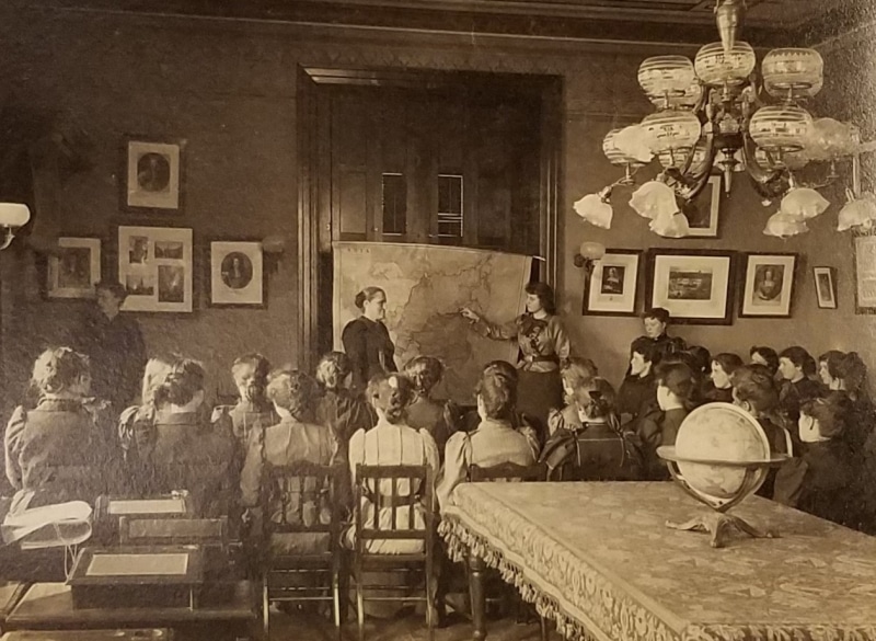 Page 19 in Ida F. Drew, Ogontz School for Girls Photograph Album (Philadelphia, 1892-1893). Albumen prints.