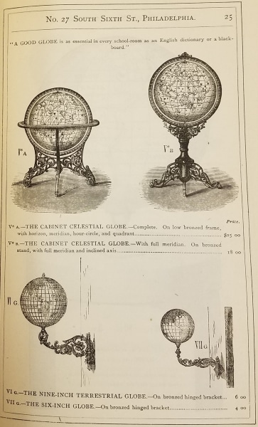 J.L. Smith, Catalogue and Price-List of Maps, Atlases, Globes, and Other Geographical Works (Philadelphia, 1874), 25.