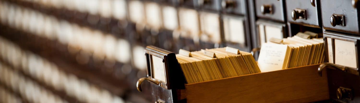 Card catalog in the William H. Scheide Reading Room.