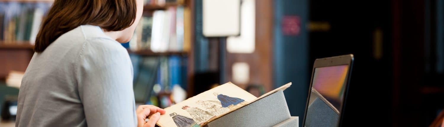 Fellow working in the Reading Room