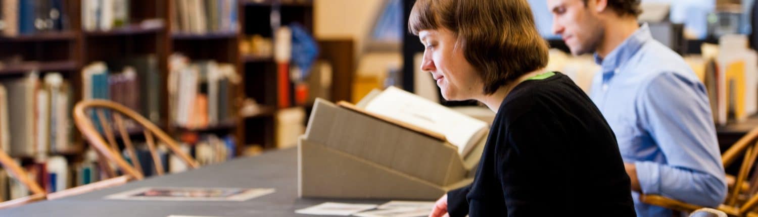 Researchers in the Print Department Reading Room.