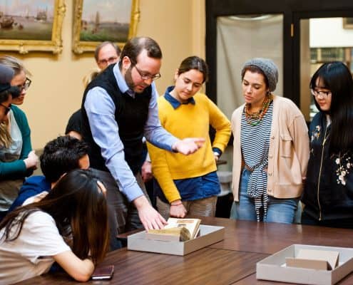 A class being held in the Logan Room.