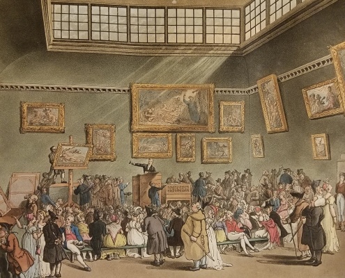 The Microcosm of London. London: R. Ackermann, 1808-11. Christie’s Auction Room.