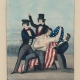 John L. Magee, Death of George Shifler in Kensington. Born Jan 24 1825. Murdered May 6 1844 (Philadelphia: William Smith, after 1850). Hand-colored lithograph.