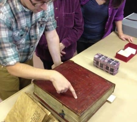 Ethiopian bookbinding class. October 10, 2011.