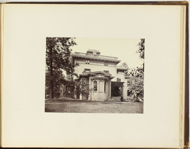 Robert Newell, Page 2 in Views at Chestnutwold, Residence of C.H. Clark, ca. 1870. Albumen print mounted on cardboard, Library Company of Philadelphia, P.9291.