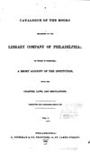 Cover, "A catalogue of the books belonging to the Library Company of Philadelphia"
