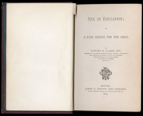 Title page from Sex in Education
