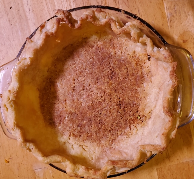 Blind baked pie crust Blind baked pie crust