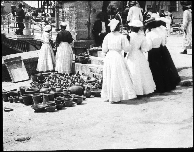 William Jennings, Barbadoes Pottery, ca. 1920. Lantern slide.