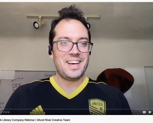 Lee Francis IV taking part in the symposium