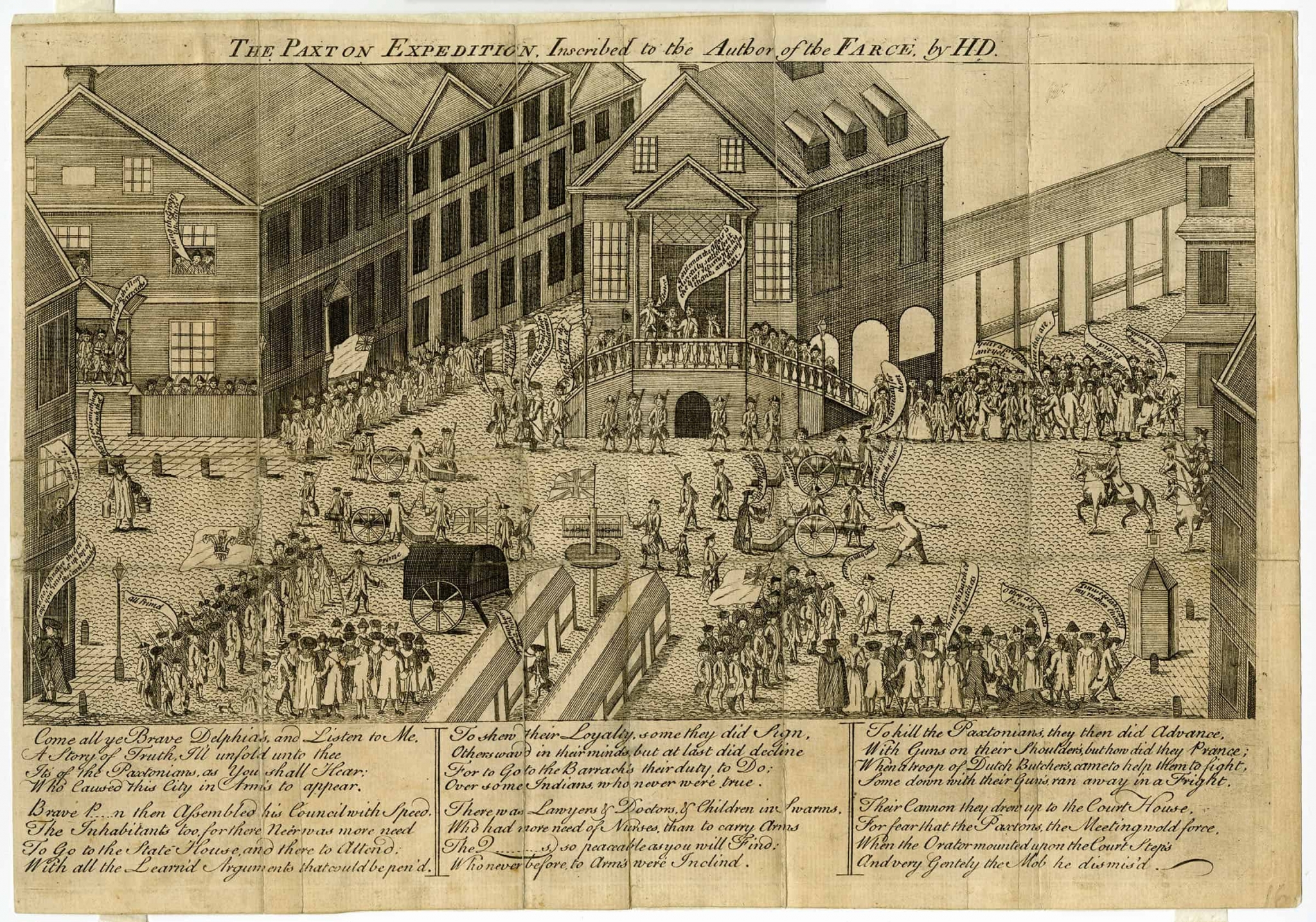 Dawkins, Henry. The Paxton Expedition: Inscribed to the Author of the Farce (Philadelphia: 1764).