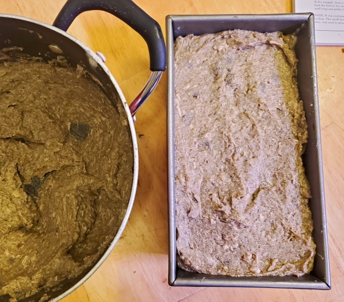 Adding the mixture to a mold