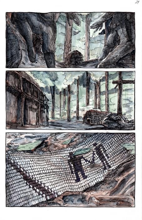 colored page from Ghost River