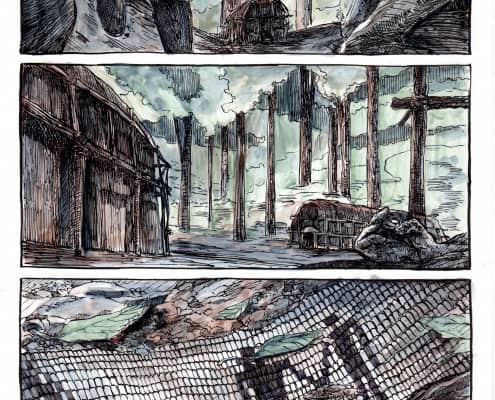 colored page from Ghost River