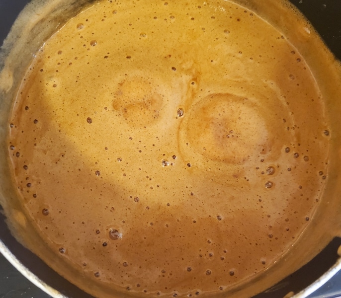 Foaming batter Foaming batter