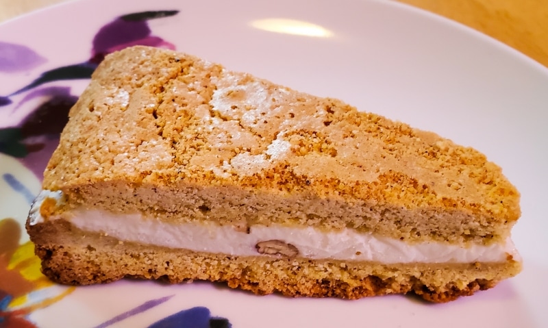 Ice cream sandwiches, made from first attempt cake