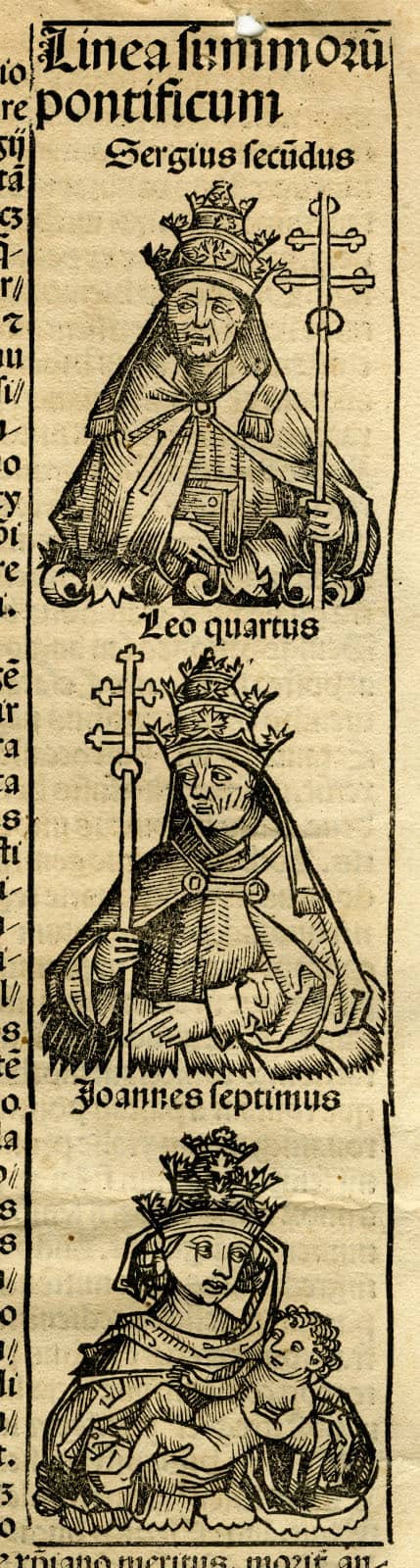 inc-s307-9805-f-v-1 Sergius Secundus, Leo Quartus, and Joannes Septimus (Pope Joan)