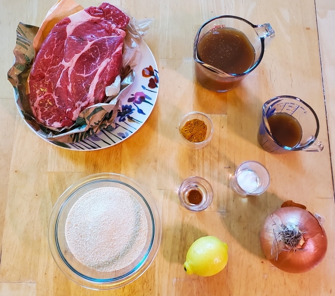 Ingredients for bobotje