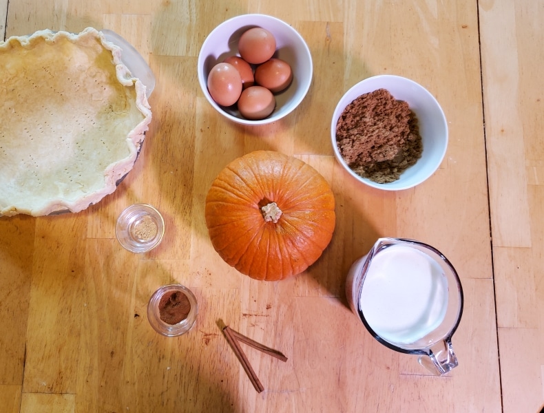 Ingredients for Pumpkin Pie Ingredients for Pumpkin Pie