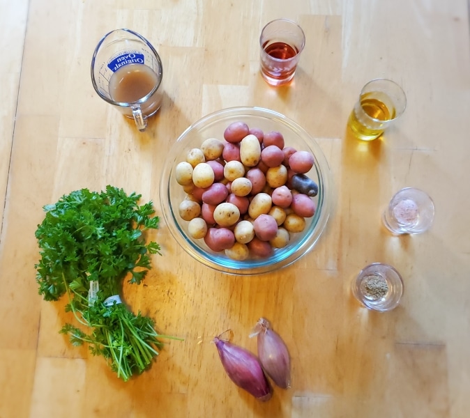 Potato salad ingredients