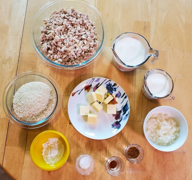 Ingredients for Augustine’s Chicken Croquettes