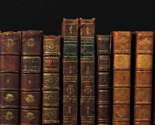 Misc. books on shelf.