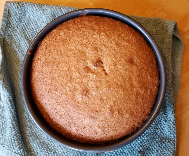 Barnard Cake, fully baked in pan