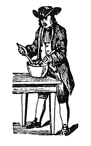 Nineteenth-Century Quaker mashing potatoes