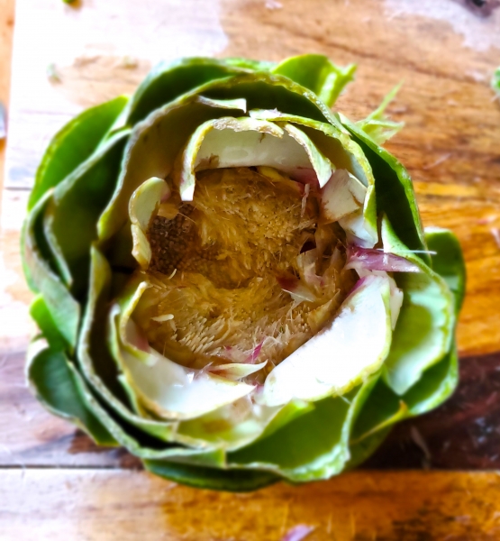 Preparing the artichoke (image 1)