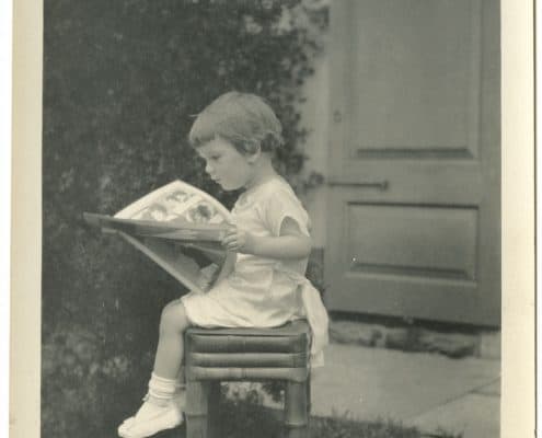 Jessie Willcox Smith, Unidentified Girl Reading, ca. 1920. P.9446.