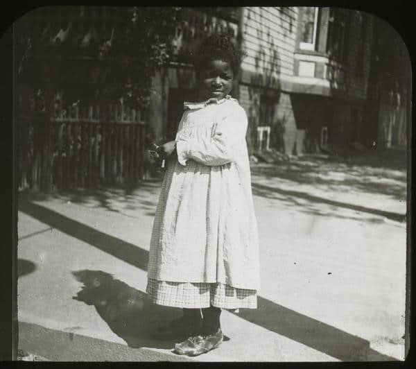 Columbia Photographic Society, “A Study in Chocolate,” ca. 1900. Lantern slide.