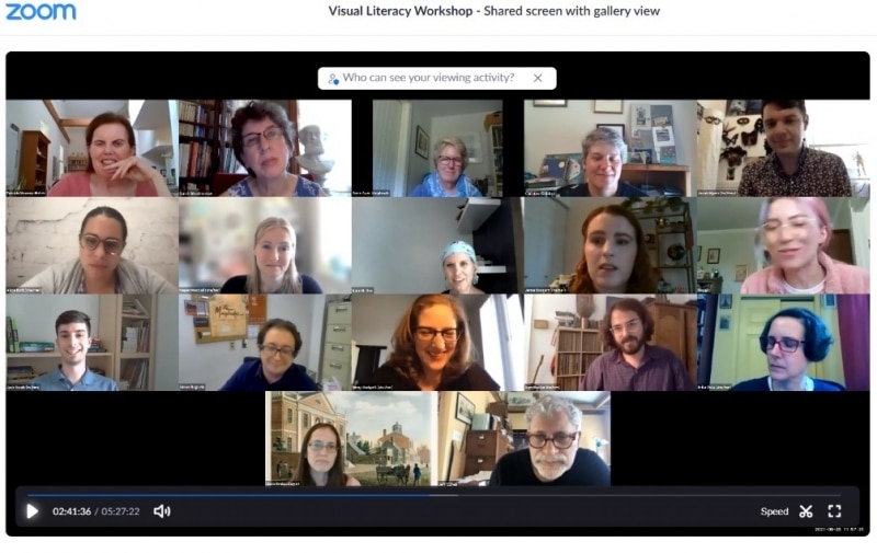 LCP's first online visual literacy workshop